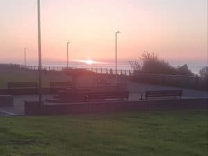 Thanet Indoor Bowls Club sunset